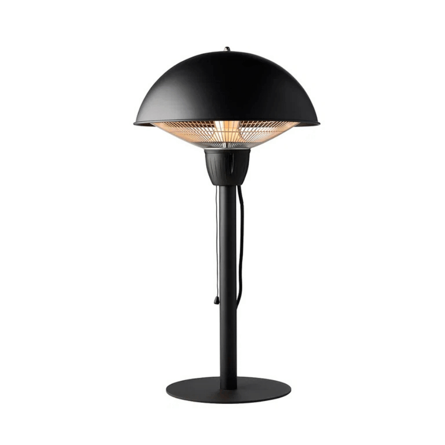 Terrassevarmer til bord 1500 watt Sort